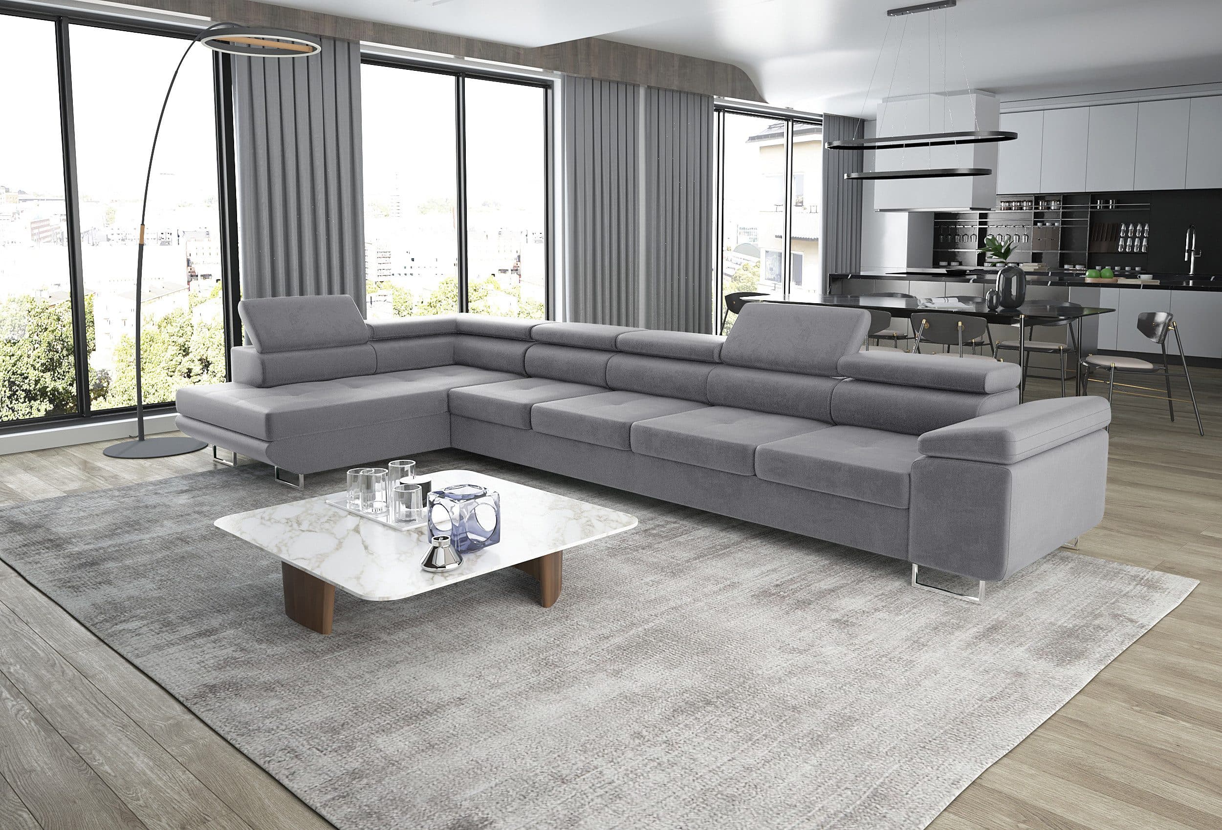 thematys Ecksofa ASTON MAXI 405x203cm mit Schlaffunktion & Bettkasten - Bild 2