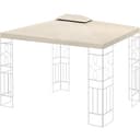 habeig Pavillon-Ersatzdach 3x4m Beige PVC Wasserdicht Bild 2