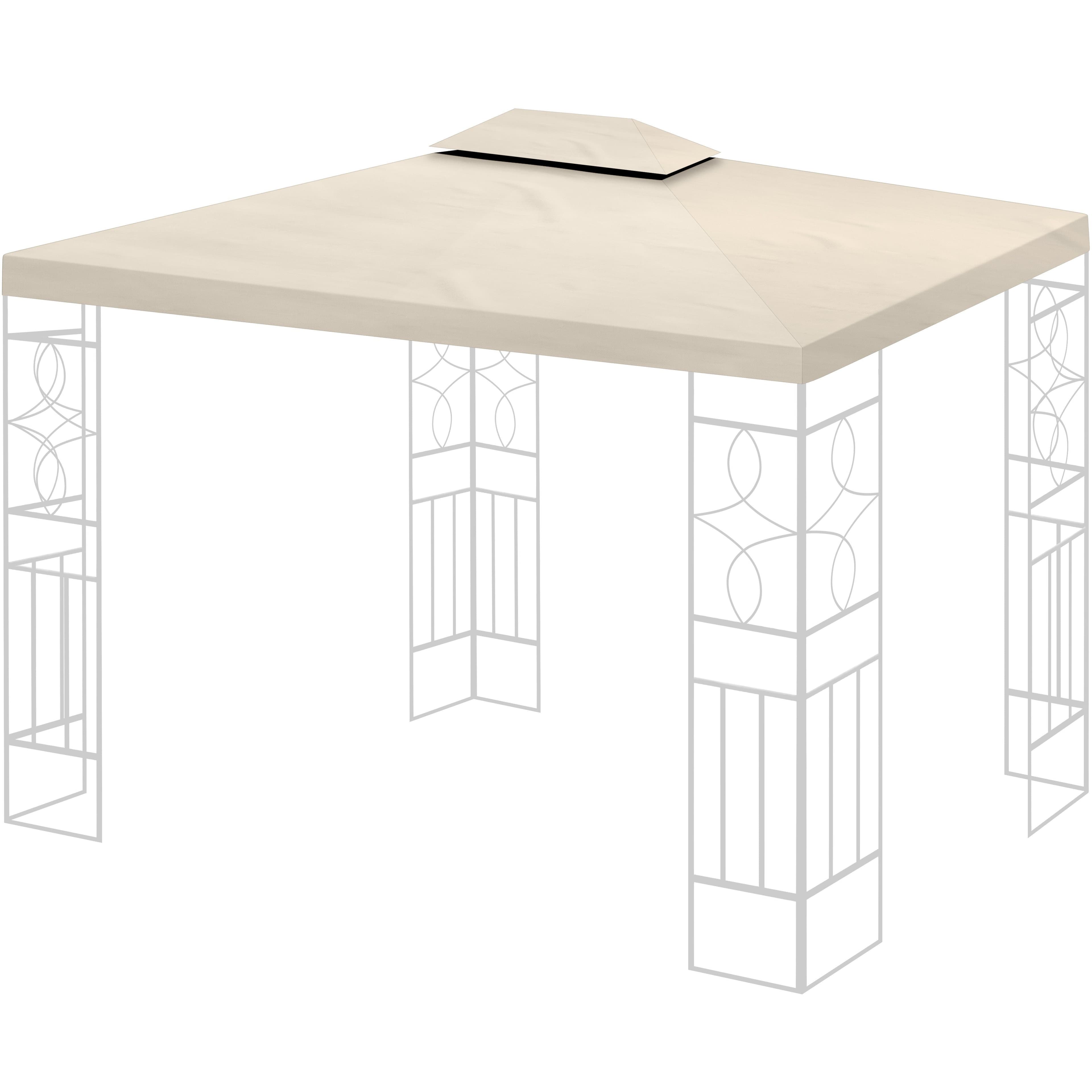habeig Pavillon-Ersatzdach 3x4m Beige PVC Wasserdicht - Bild 2