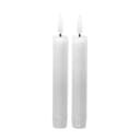 LED Universum LED-Kerze LED Echtwachs Stabkerze 2er Set Weiß Bild 2