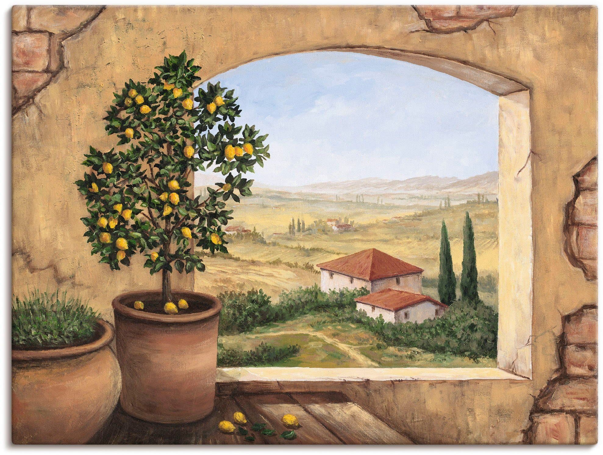 Artland Wandbild Fenster in der Toskana Alubild - Bild 2