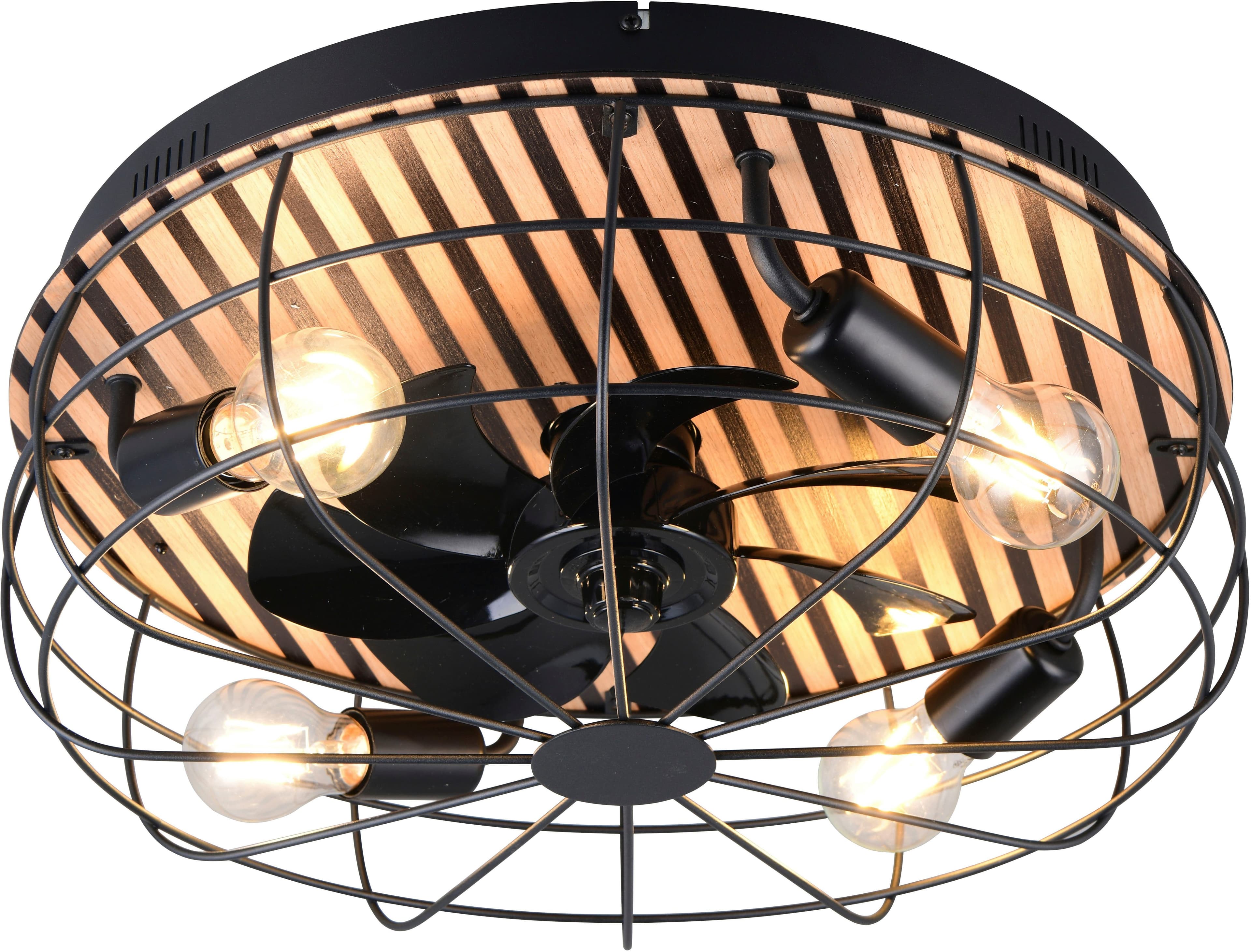 OTTO HOME Deckenleuchte Norran mit Ventilator Schwarz Matt - Bild 2