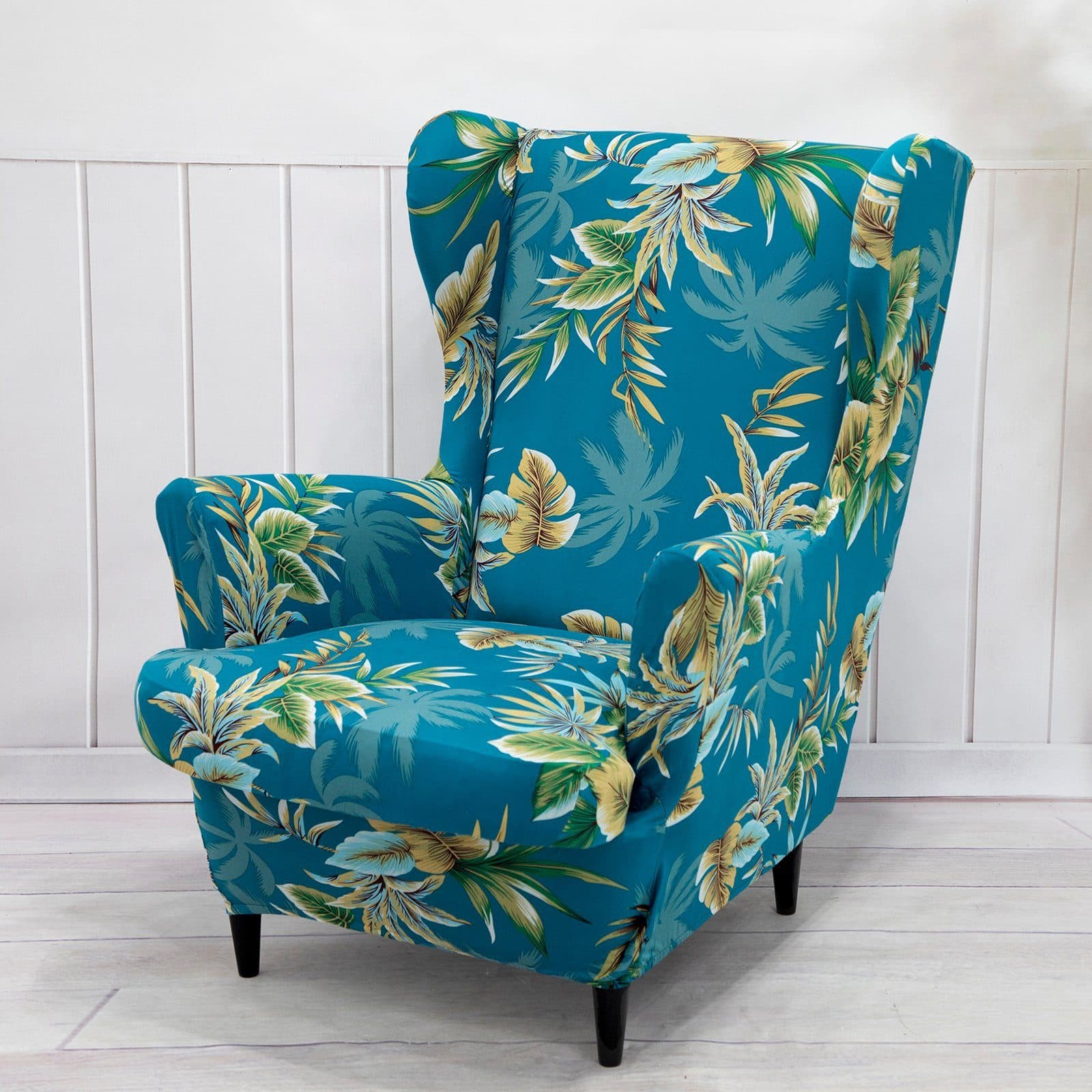 Rosnek Sesselhusse Floral/Geometrisch Stretch für Ohrensessel - Bild 2