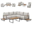 SVITA Gartenlounge-Set MALIBU Grau Modular Outdoor Sitzgruppe Bild 2