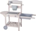 roba® Outdoor-Spielküche Mobile Matschküche BBQ aus Holz Bild 2