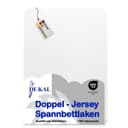 DUKAL Spannbettlaken 100% Baumwolle Weiß Doppel-Jersey Bild 2