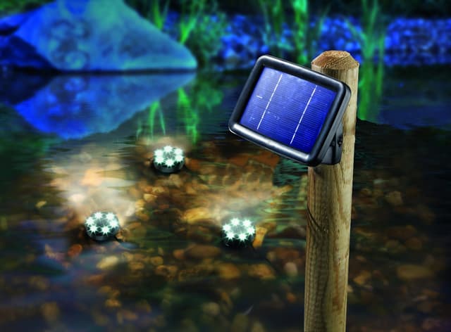Esotec LED Unterwasser-Strahler Set - Solarbetrieben & Kaltweiß