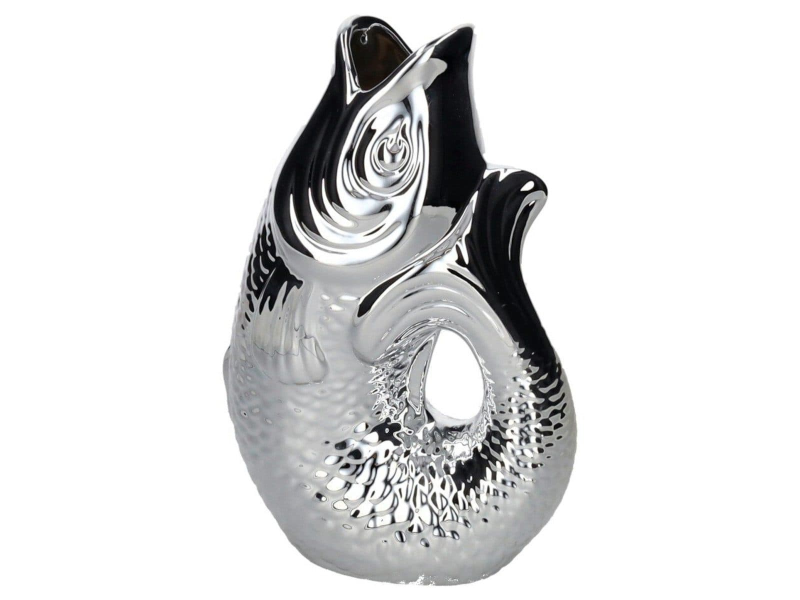 Giftcompany Vase Monsieur Carafon Fisch Silber 1,2l - Bild 2