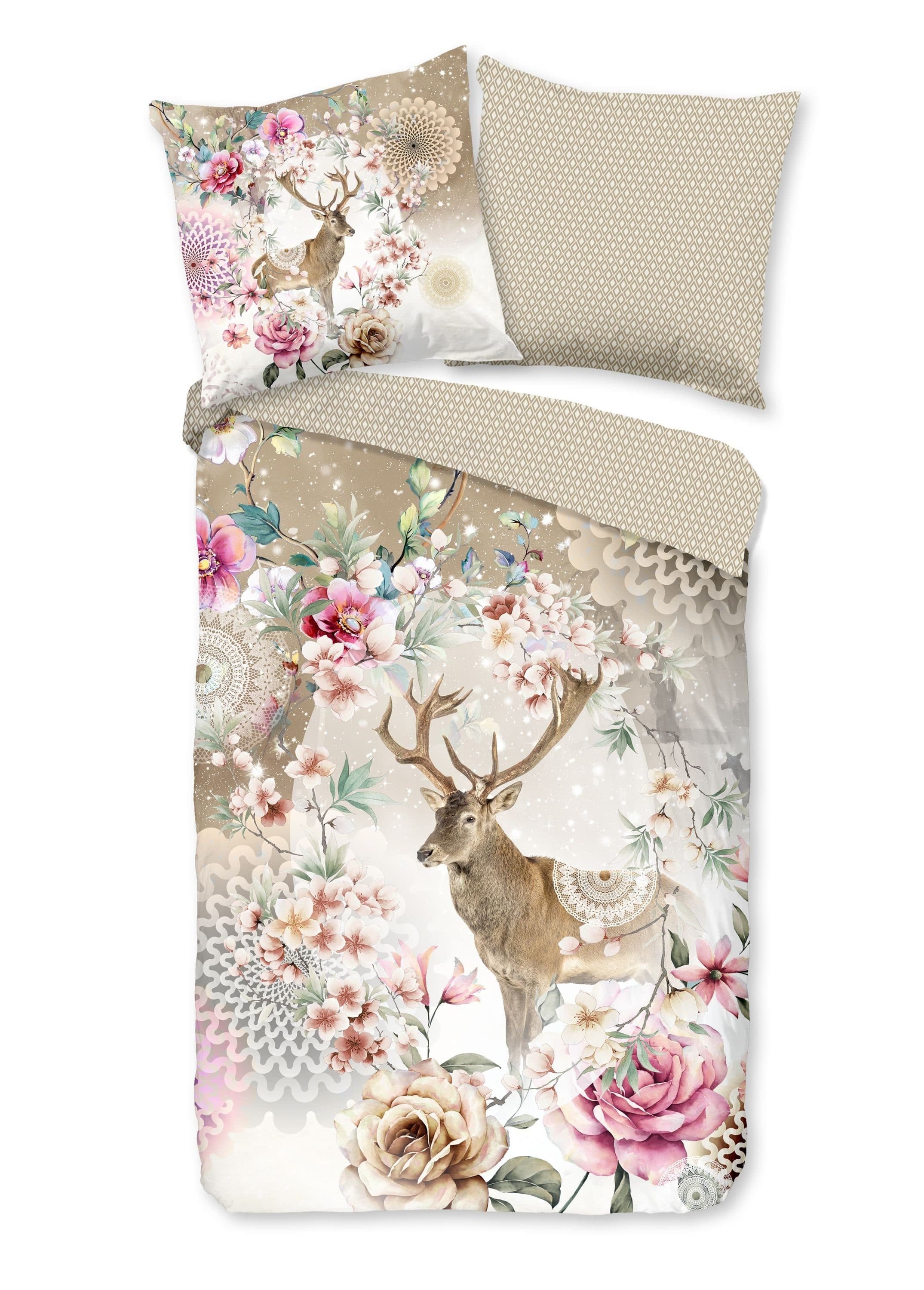 Traumschloss Bettwäsche Comfort Flanell 2-teilig Winterlicher Hirsch - Bild 2