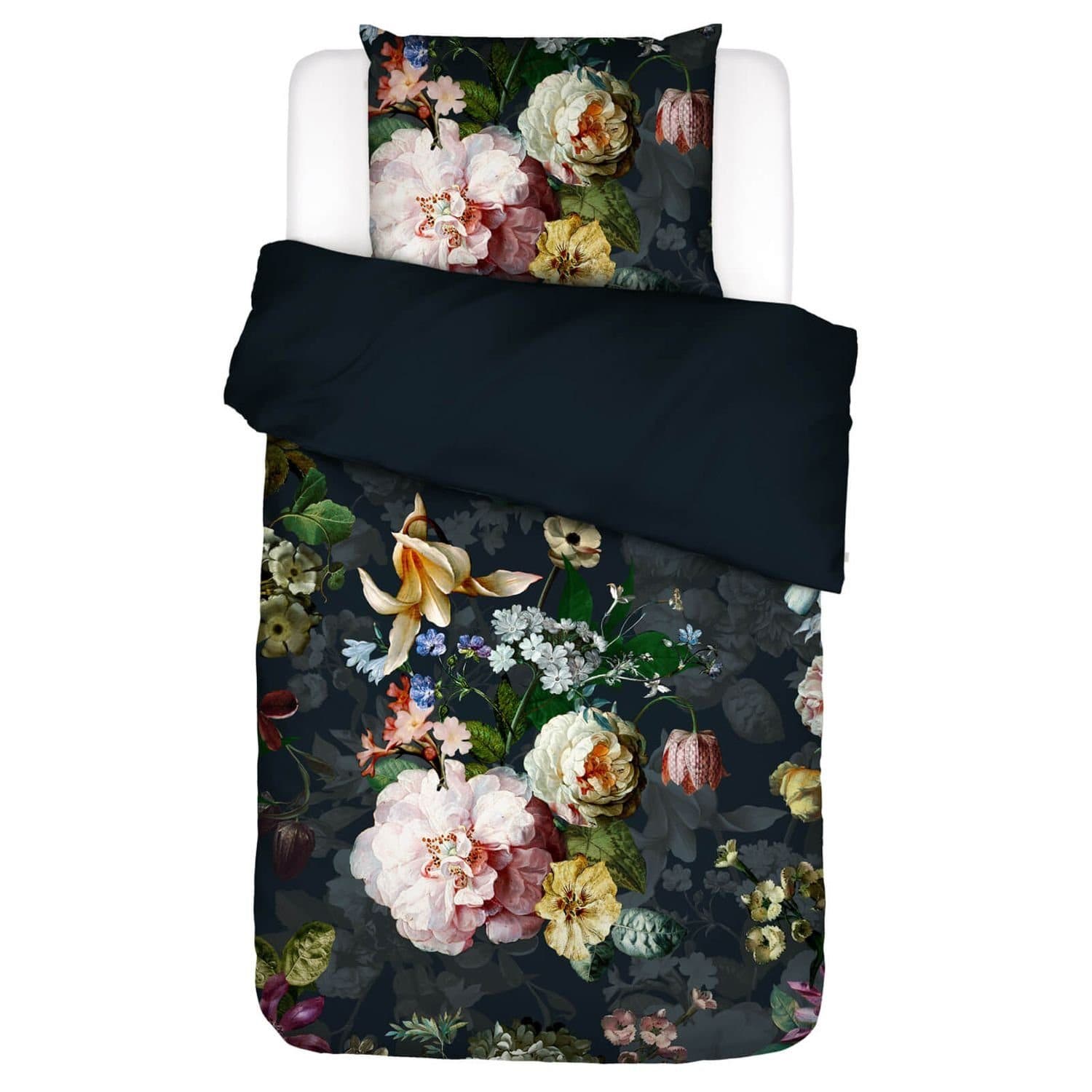 Essenza Bettwäsche Fleurel Indigo Blue Flanell 2-teilig Floral - Bild 2