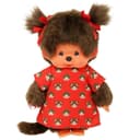 Monchhichi Plüschfigur Mädchen im Monchi-Kleid 20 cm Bild 2