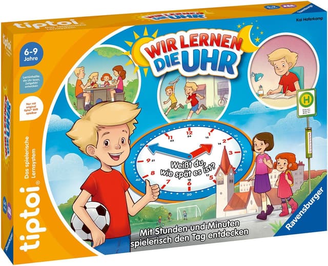 Ravensburger tiptoi® Wir lernen die Uhr für Kinder ab 6 Jahren