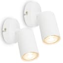 Briloner Leuchten Wandlampe LED GU10 Silber Doppelpack Bild 2