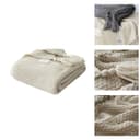 BTTO Wohndecke Weich Flauschig Sofa Kuscheldecke Beige Bild 2