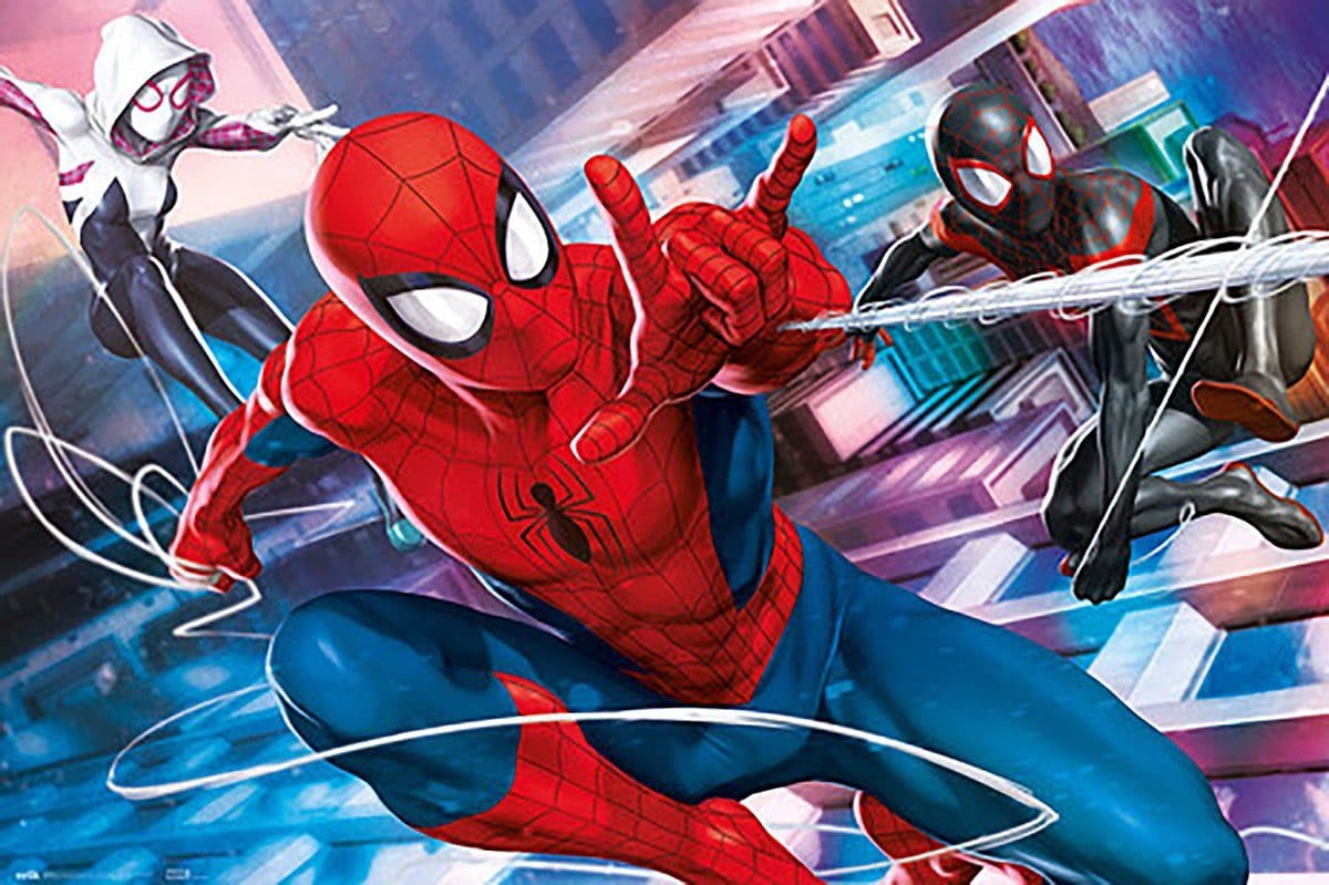 Grupo Erik Spider-Man Poster Marvel Peter Miles Gwen