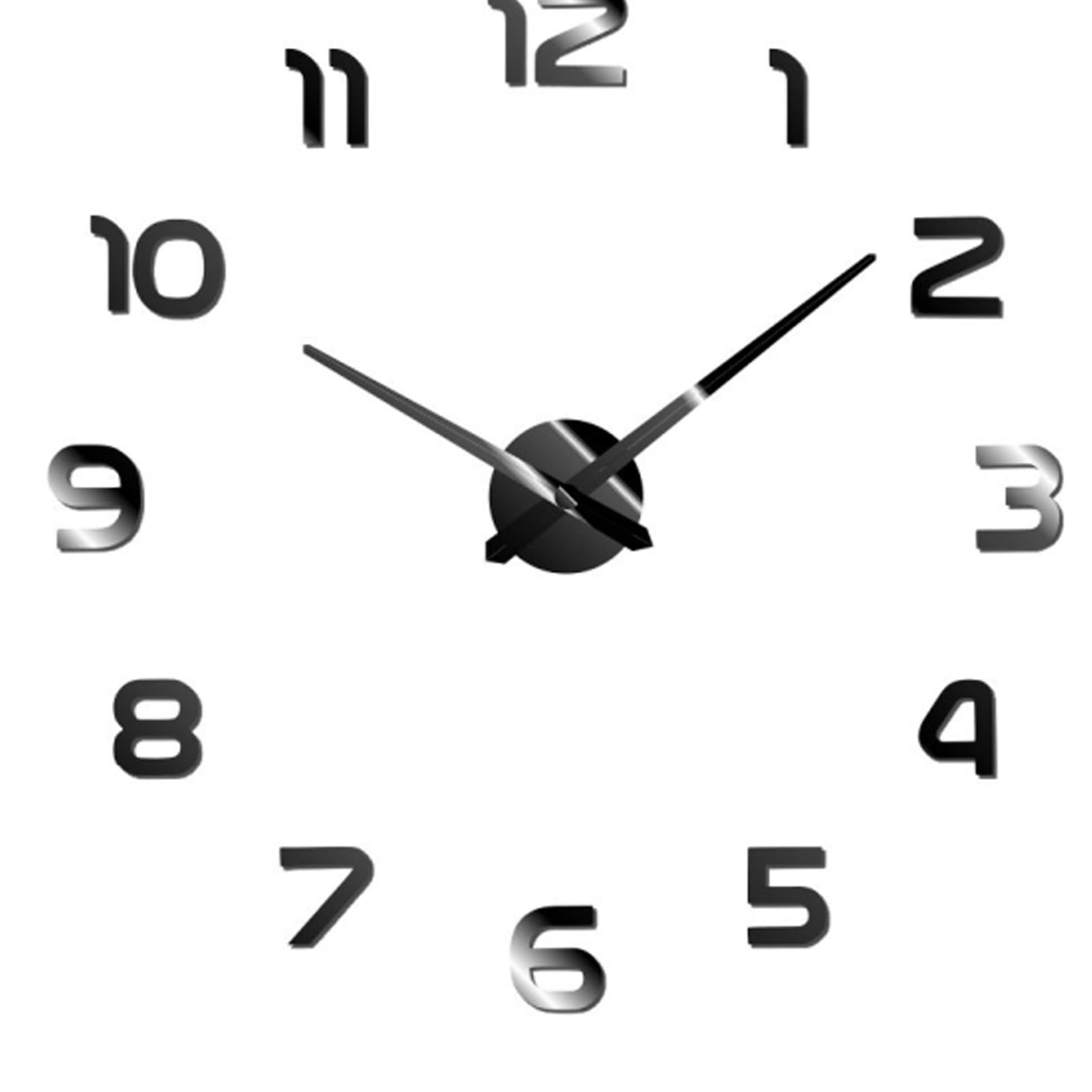 Miraval DIY Wanduhr Schwarz 119 mm