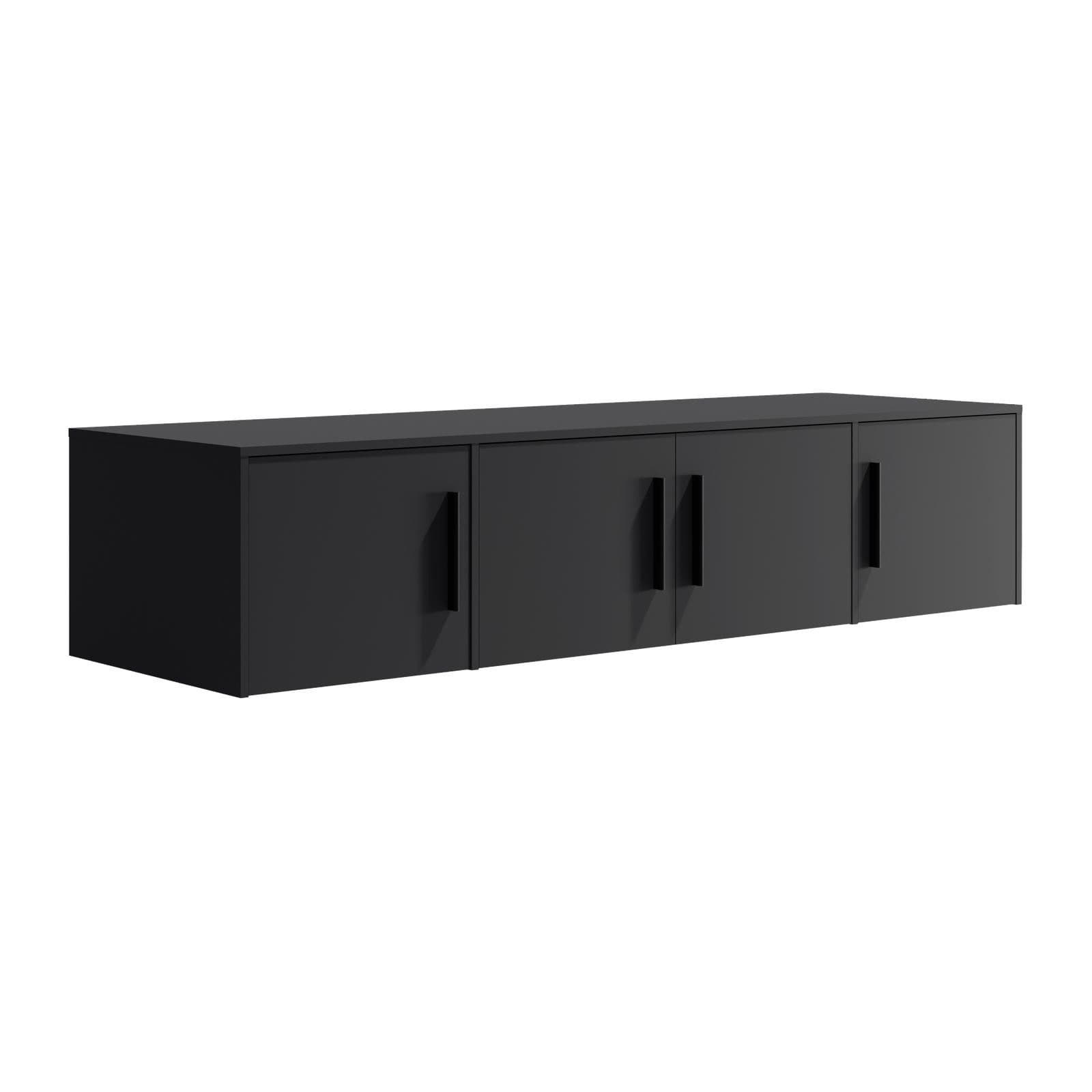 HAUSELEMENT Aufsatzschrank MAXIONE 4 Türen Schwarz Modern - Bild 2