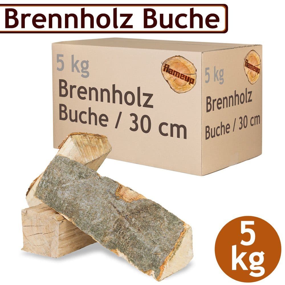 Flameup Kaminholz Buche 30 cm, 5 kg - Bild 2