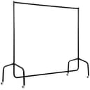 HOMCOM Kleiderständer Schwarz Metallrahmen 140 kg belastbar Bild 2