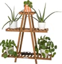needs&wants® Pflanzenständer Blumenständer Holz Braun Indoor Outdoor Bild 2