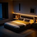 Gdood LED Polsterbett Doppelbett Verstellbare Kopfteilhöhe Bild 2