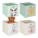 relaxdays Faltbox Kinder Aufbewahrungsboxen 4er Set Bunt Bild 2