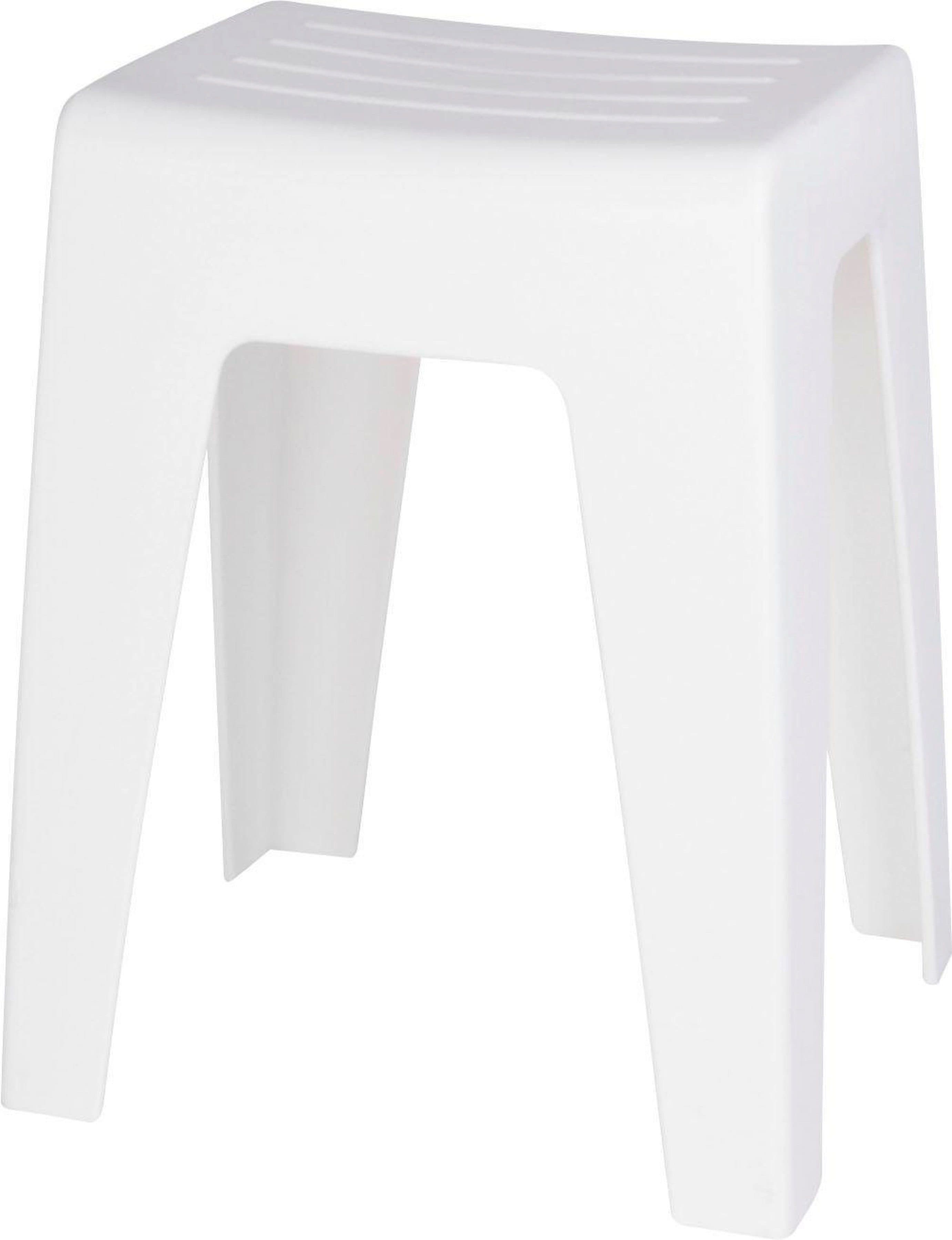 WENKO Hocker Kumba Weiß Modern Kunststoff - Bild 2