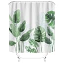 M&W DAS DESIGN Duschvorhang Bananenblätter Grün Polyester Bild 2