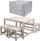 WONDERMAKE Kindersitzgruppe 4-tlg. Grau/Beige Holz Outdoor Indoor Bild 2