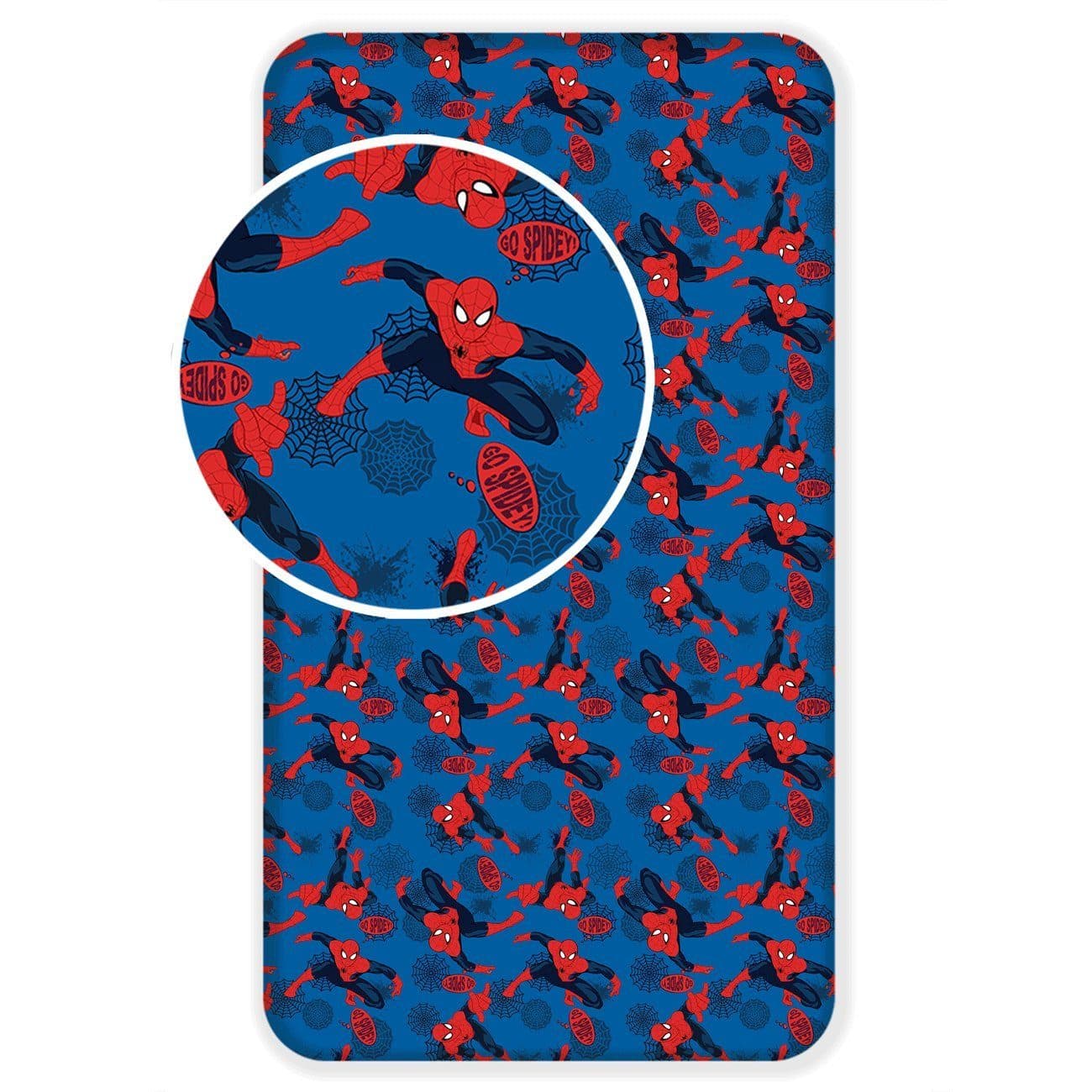 Jerry Fabrics Spider-Man Spannbettlaken Bunt 100% Baumwolle - Bild 2