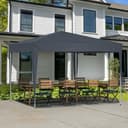 GIHAUVIA Faltpavillon 3x3m Anthrazit wasserdicht UV50+ Bild 2