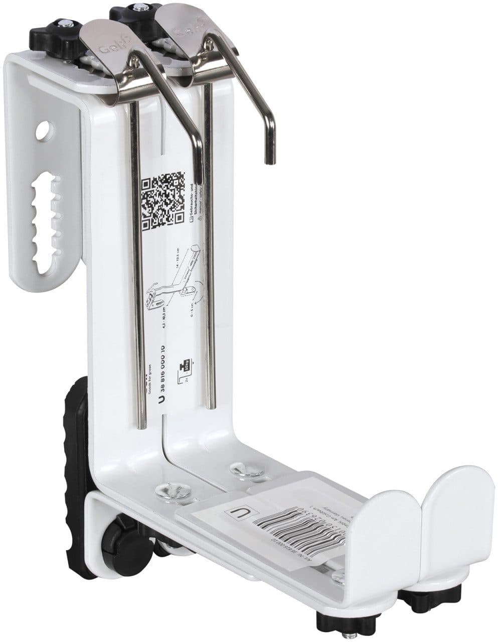Geli Blumenkastenhalter Universal 3-fach Verstellbar Weiß 2 Stück