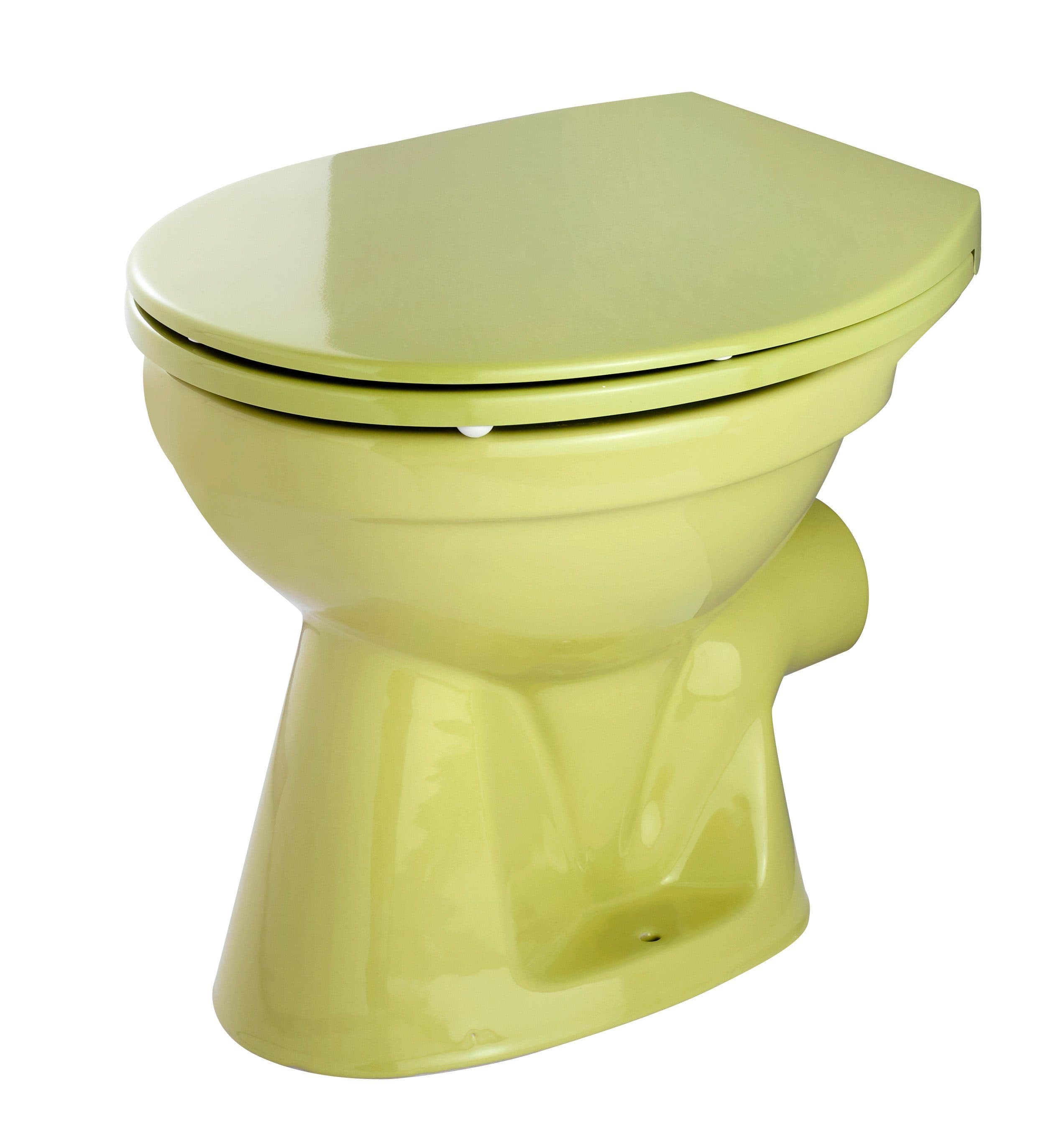 CORNAT Tiefspül-WC Moosgrün Keramik Oval - Bild 2