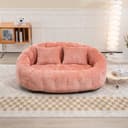 MODFU Bean Bag Sofa Chenille Braun Relaxfunktion Bild 2