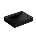 doporro Aufsatzwaschbecken Colossum810 Mineralguss Matt Schwarz Bild 2
