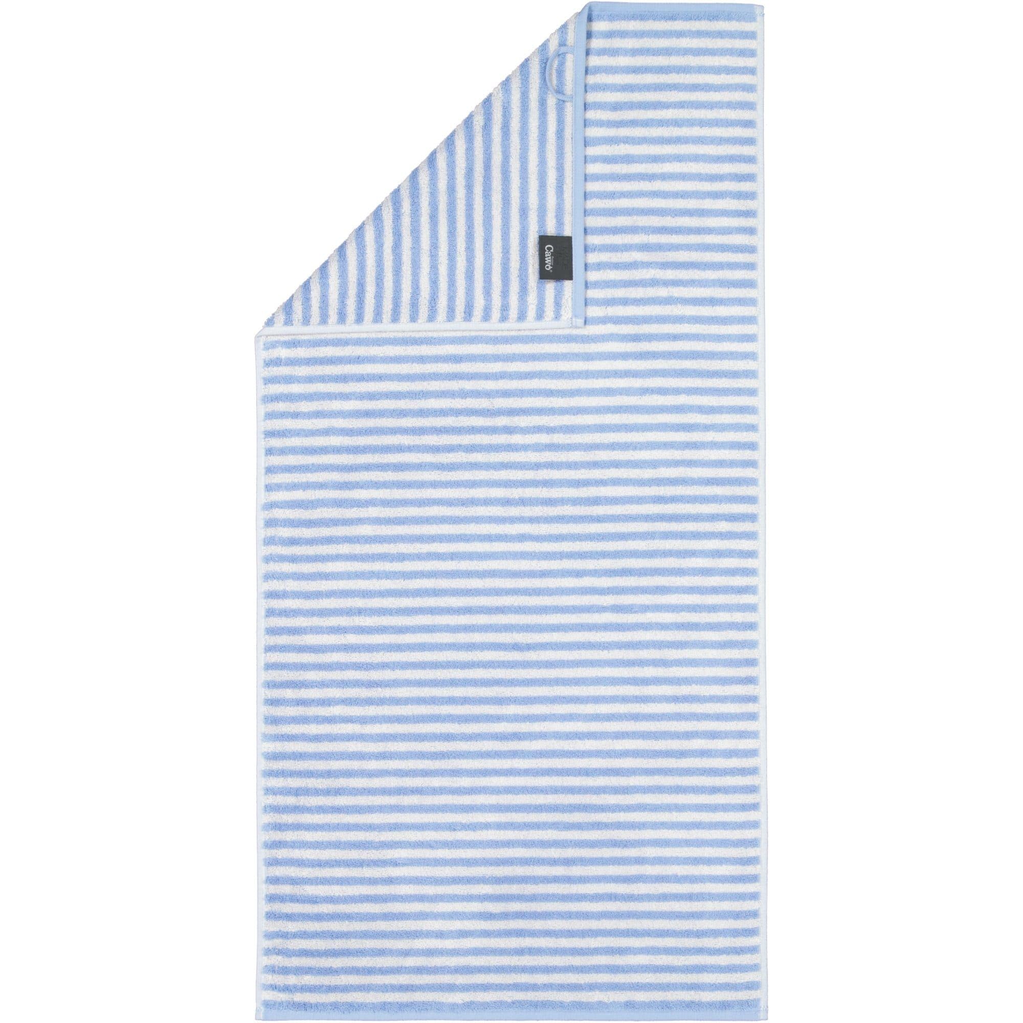 Cawö Handtuch Campus Ringel 955 100% Baumwolle Blau Gestreift - Bild 2