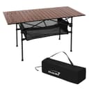 Hauki Campingtisch Klappbar Aluminium Braun Aufrollbar Bild 2