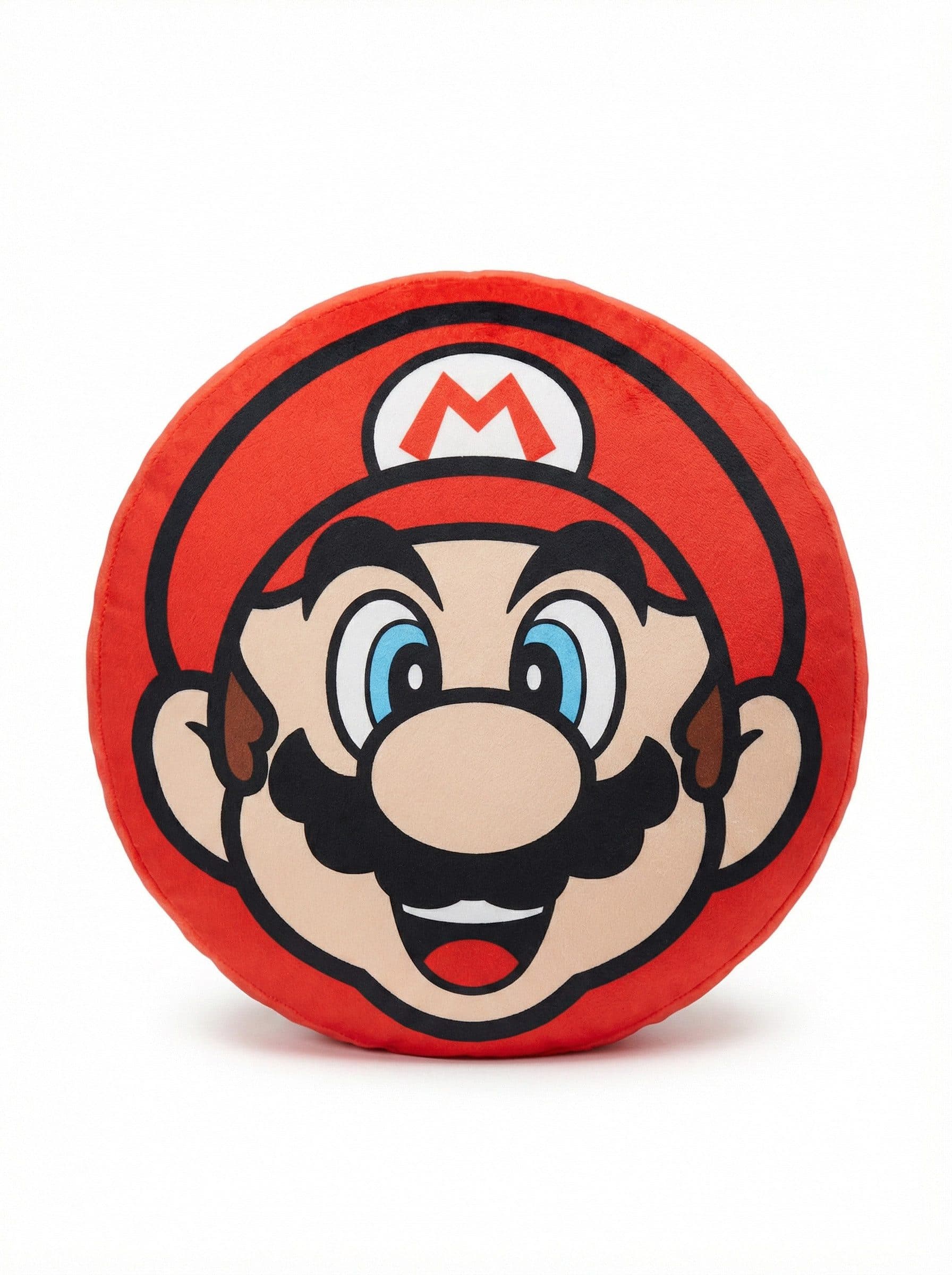 Super Mario 3D Dekokissen Rund Rot/Beige Schwarz Blau - Bild 2