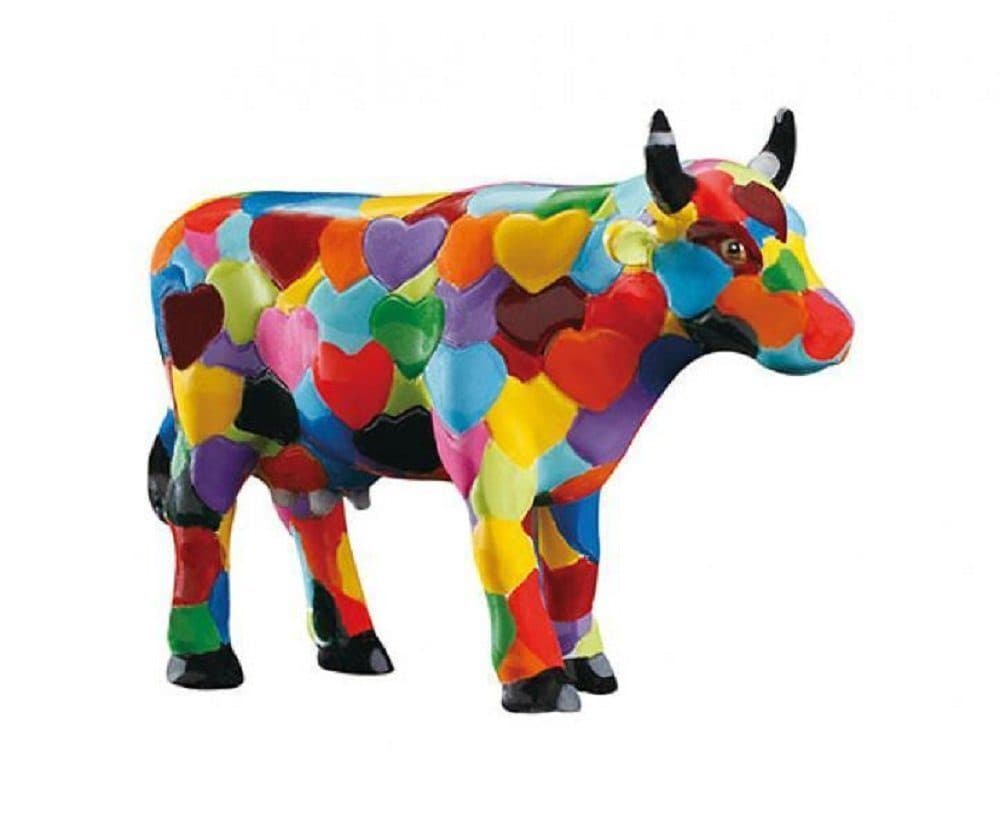 CowParade Dekofigur Heartstanding Cow - Miniatur aus Polyresin - Bild 2
