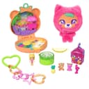 Polly Pocket Spielwelt Plüsch Schatulle mit Mikropuppe und Haustieren Bild 2