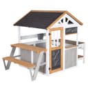 roba® Spielhaus aus Holz mit Spielküche, Picknicktisch und Verkaufstheke Bild 2