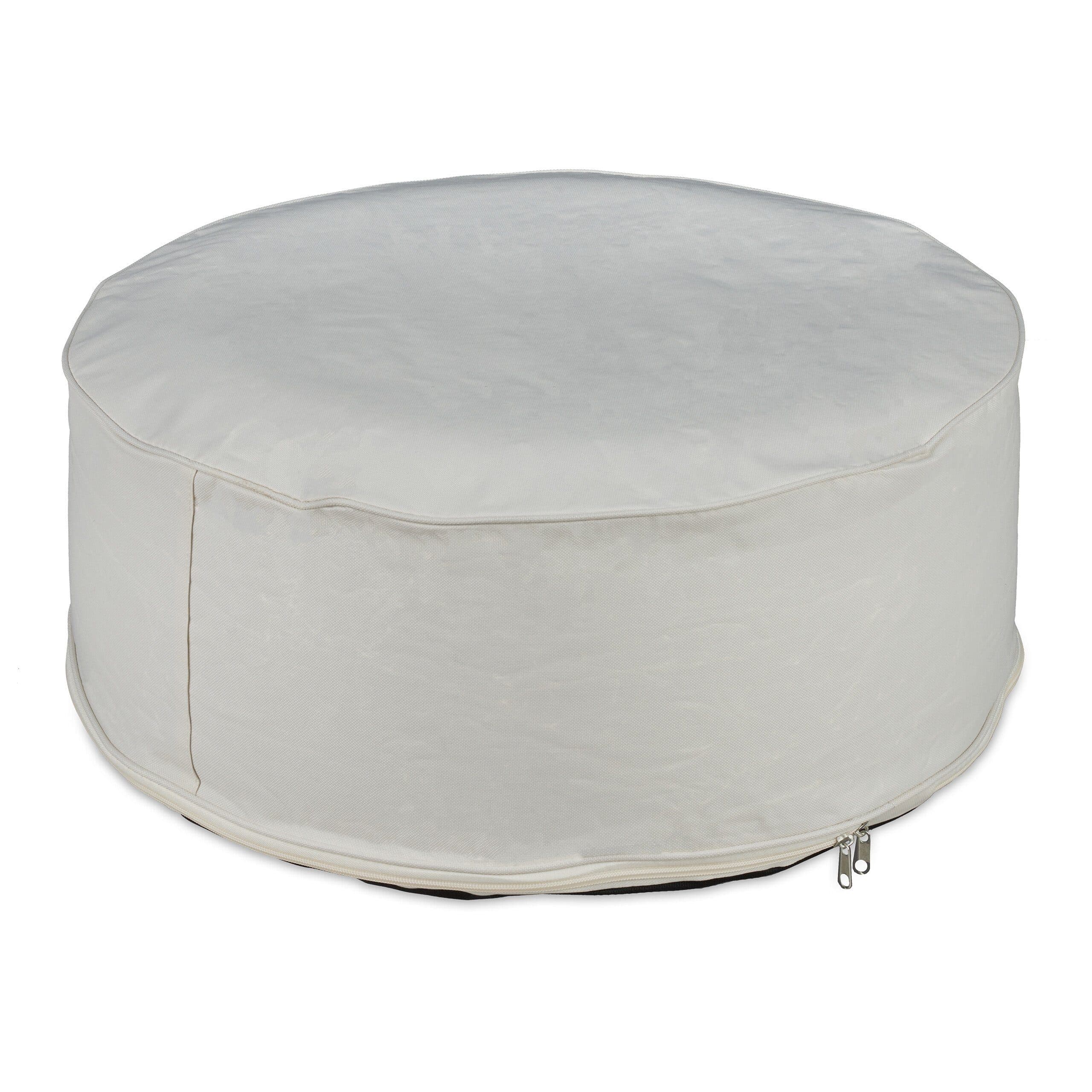 relaxdays Aufblasbarer Hocker Gartenlounge Creme - Bild 2