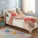 Casa Colori Kinderbettwäsche Bär I Love You Microfaser 2-teilig Bild 2