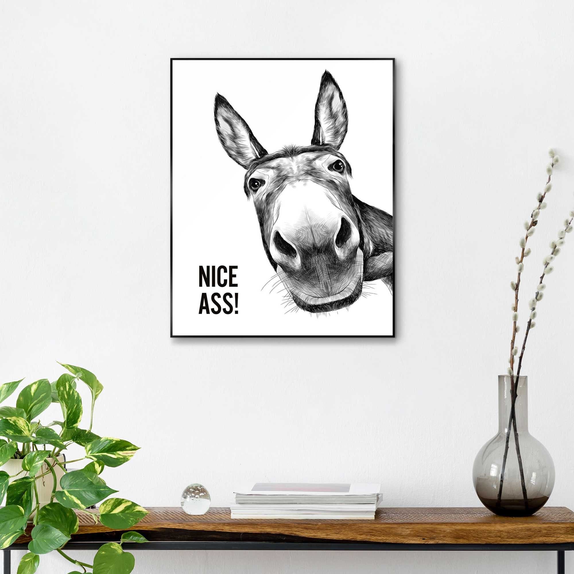 REINDERS Bild mit Rahmen "Nice Ass" Schwarz - Bild 2