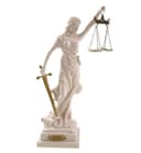Kremers Schatzkiste Justitia Dekofigur Weiß-Gold Bild 2