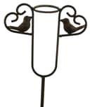 Posiwio Regenmesser Vogel mit zwei Herzen Braun Metall & Glas Bild 2