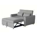 Happy Home Schlafsofa 2-Sitzer mit Schlaffunktion Grau Bild 2