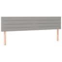 VIDAXL Bett Kopfteil 2 Stk. Hellgrau Stoff Bild 2