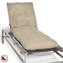 Beautissu Liegenauflage Flair RL 190x60x8 cm Beige Polyester Bild 2