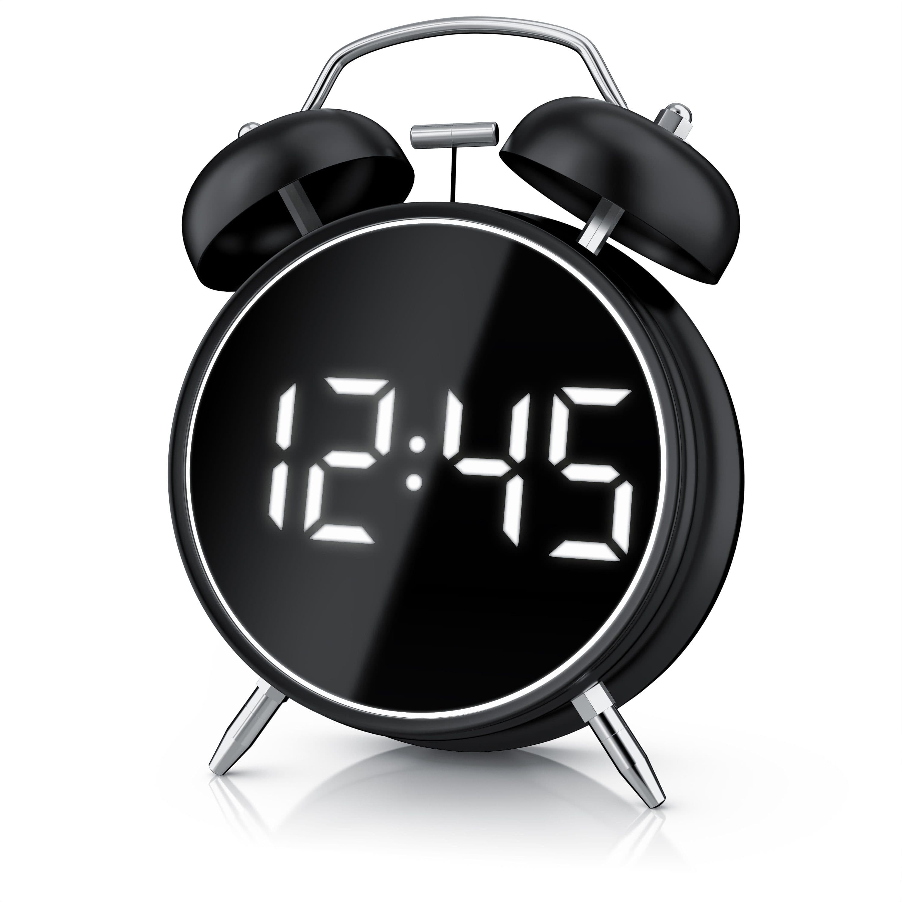 BEARWARE Wecker Digital Retro mit Lichtring und Lautem Alarm - Bild 2